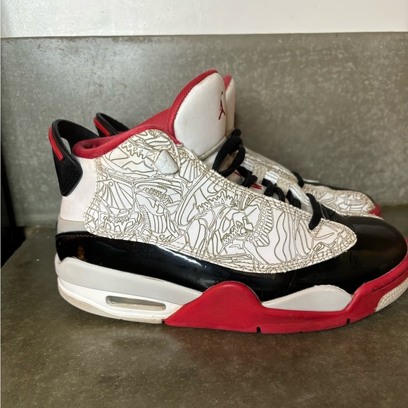 Nike Air Jordan Dub Zero Varsity Red 2022 Super school Size 4 Youth / 5.5 Women - Picture 3 of 14